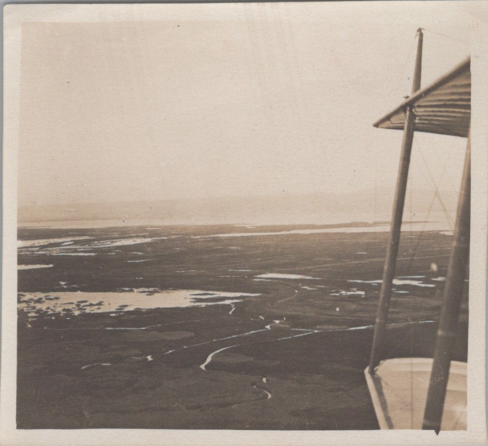 13 photos vues aériennes de Salonique et bateaux dans la rade 1914-1918 format environ 8x7 cm