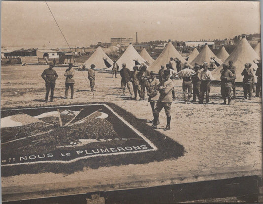 9 photos vues du camp d'aviation Français Salonique 1914-1918