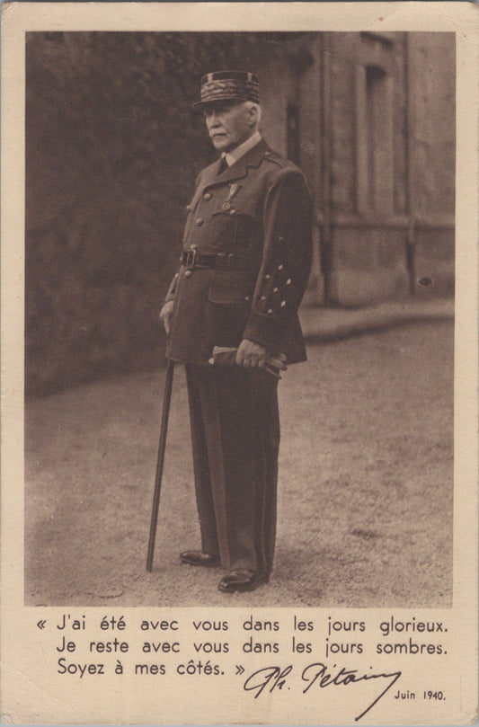 carte du maréchal Pétain 1940
