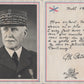 carte envoyée à une enfant par le maréchal Pétain  dessin en 1940