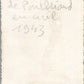 photo chantiers de jeunesse chef de Pontbriand en civil avec fanion 11x7 cm