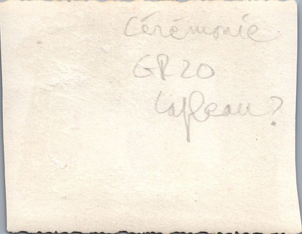 photo chantiers de jeunesse présentation au fanion Lapleau 8,5 x 6,5 cm