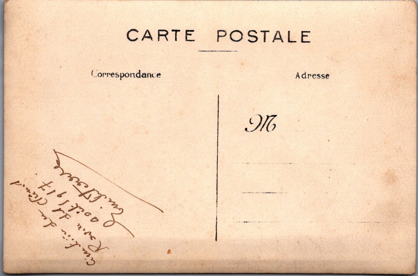 carte photo du cimetière du ravin des chênes Argonne 1917