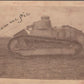 photo char FT17 à Somme Py 1918 8,5 x 6 cm