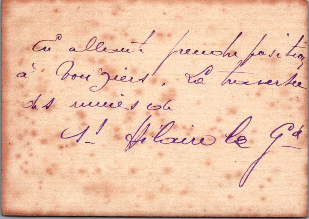 photo d'un attelage d'artillerie Saint Hilaire le Grand Champagne 1914-18 9x6,5 cm