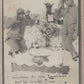 photo d'artilleurs devant la tombe de leur camarade La Neuvilette (Reims) 1914-18 9x6,5 cm