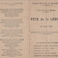 programme fetes de la Légion Etrangère Camerone 1929 1er Etranger Indochine