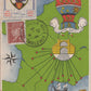 carte postale championnat d'athlétisme armée de l'air Lyon 1942, timbre avec insigne de l'escadrille GAO 1/514