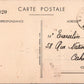 carte postale championnat d'athlétisme armée de l'air Lyon 1942, timbre avec insigne de l'escadrille GC1/4