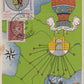 carte postale championnat d'athlétisme armée de l'air Lyon 1942, timbre avec insigne de l'escadrille 3/55