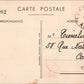 carte postale championnat d'athlétisme armée de l'air Lyon 1942, timbre avec insigne de l'escadrille 3/55
