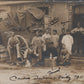 carte photo cantine Barbier camp de Mailly 1911