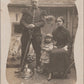 carte photo d'un dragon et sa famille 1915