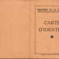 carte d'identité d'un jeune des chantiers de jeunesse groupement 28 et tableau dessin des grades