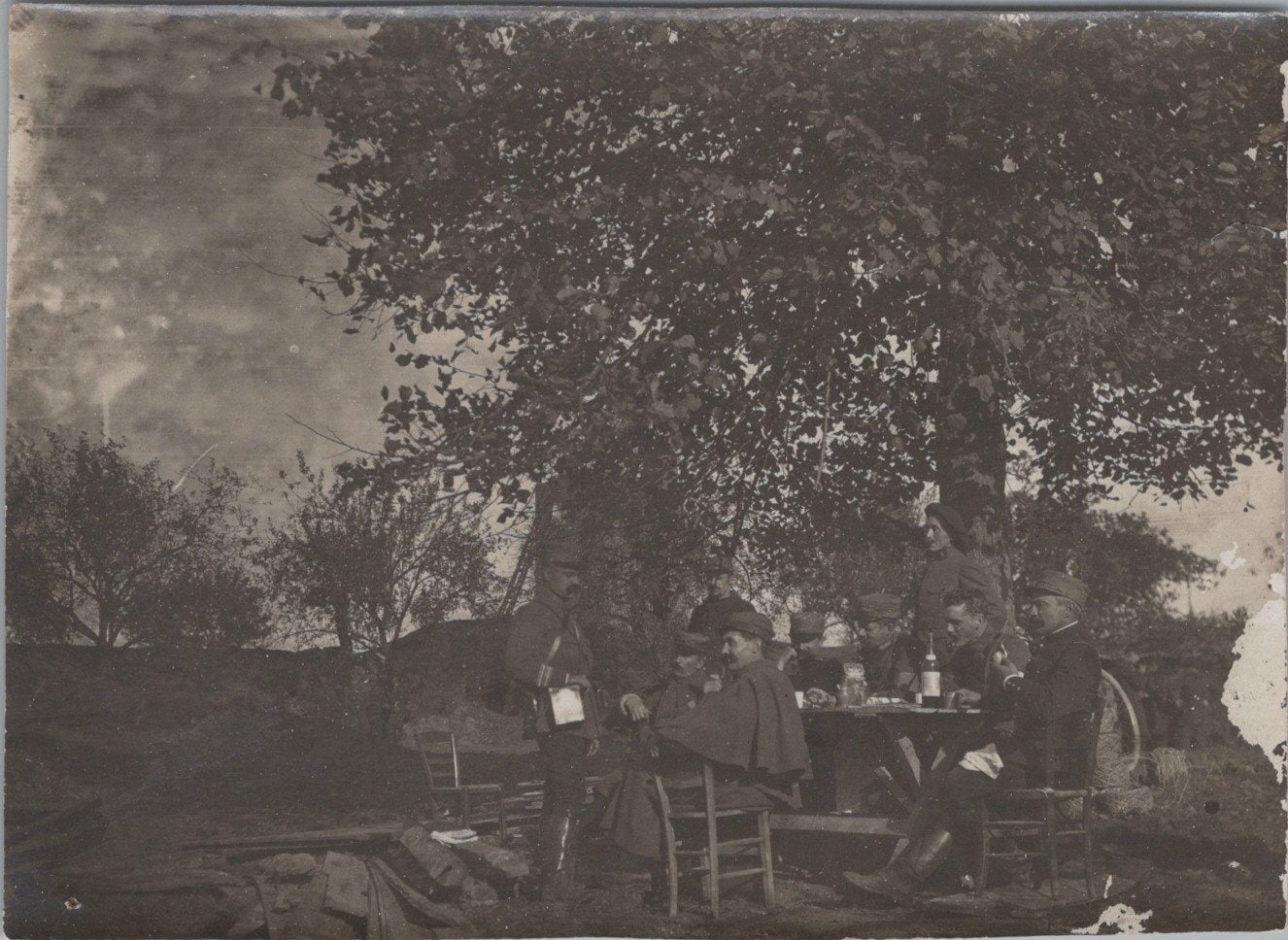 photo poste de commandement de la tour carrée octobre 1914