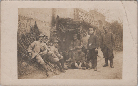 carte photo télégraphistes du 68° territorial 1915