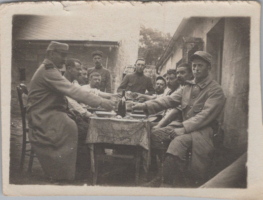 photo poilus 306°RI juin 1915 9x6,5 cm