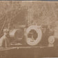 3 photos canon Français de 280 sur voie ferrée 11x6 cm