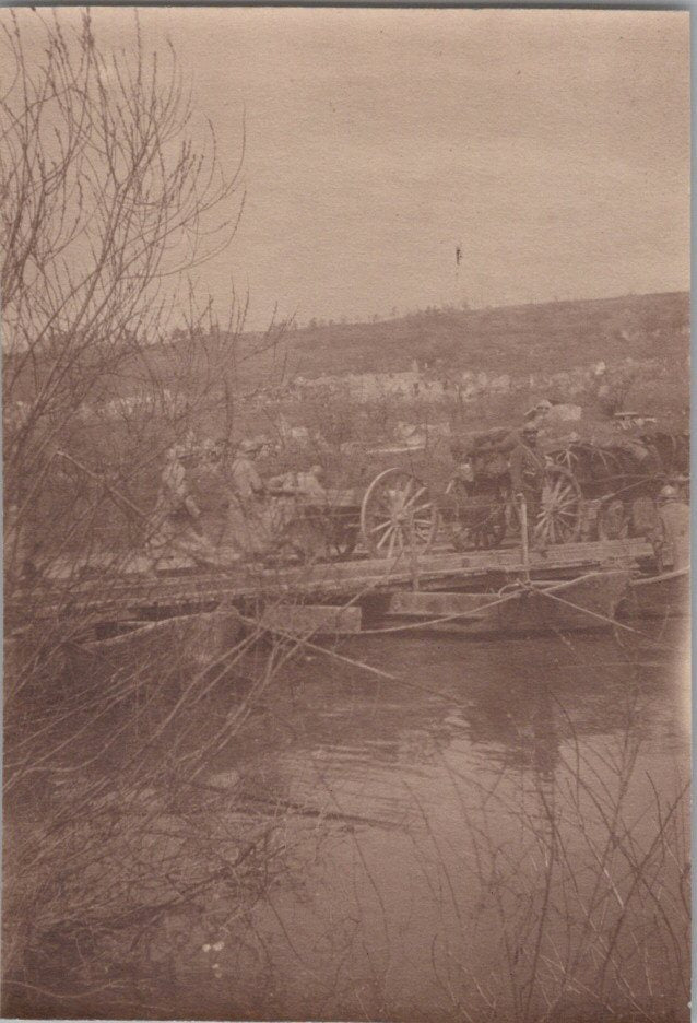 2 photos passage de l'Aisne Chemin des Dames 8x5,5 cm