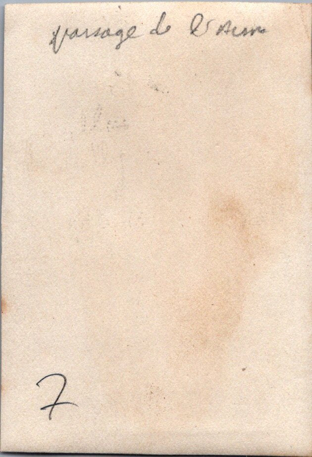 2 photos passage de l'Aisne Chemin des Dames 8x5,5 cm