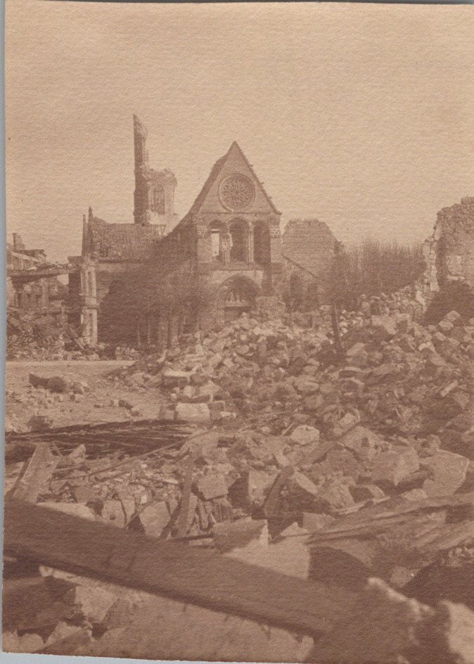 3 photos Vailly Chemin des Dames 8x5,5 cm