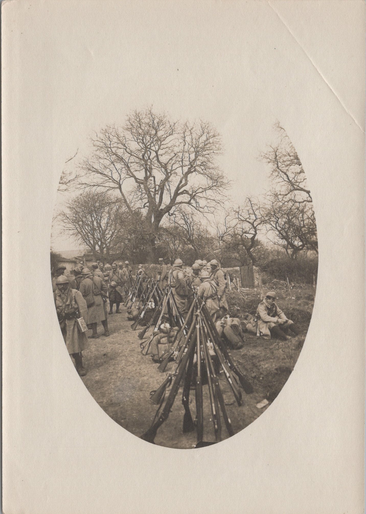 grande photo halte du 212°RI Bouxières aux Chênes Meurthe et Moselle 1914-18 17x12 cm