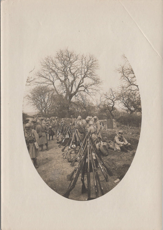 grande photo halte du 212°RI Bouxières aux Chênes Meurthe et Moselle 1914-18 17x12 cm