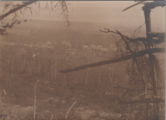 grande photo Soupir vue générale Chemin des Dames 1914-18 17x12 cm