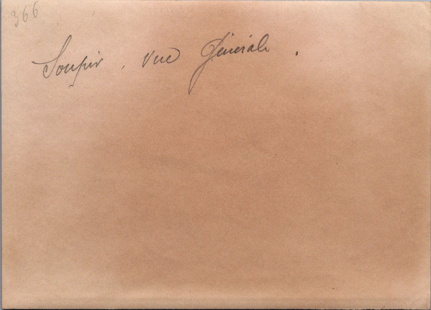 grande photo Soupir vue générale Chemin des Dames 1914-18 17x12 cm