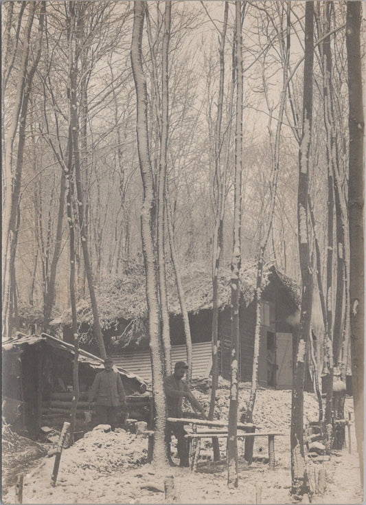 grande photo bois Sainte Marie Lorraine abri 1914-18 17x12 cm