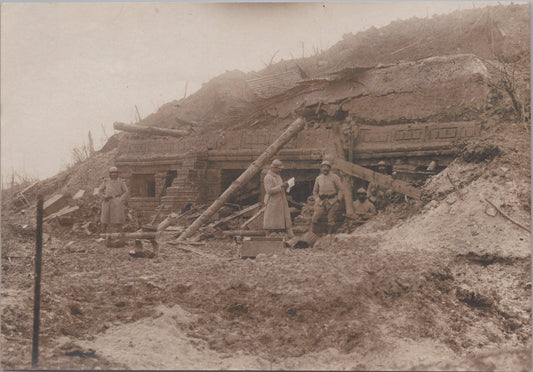grande photo abri boche au Chemin des Dames 1914-18 17x12 cm (2)
