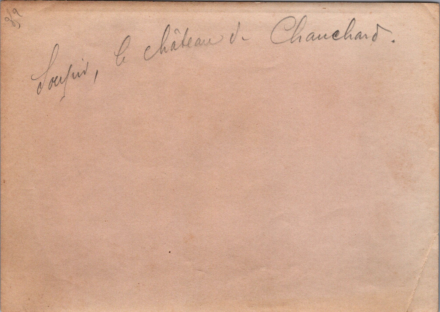 grande photo Soupir le chateau de Chauchard Chemin des Dames 1914-18 17x12 cm