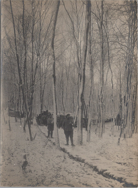 grande photo bois Sainte Marie Lorraine 1914-18 17x12 cm