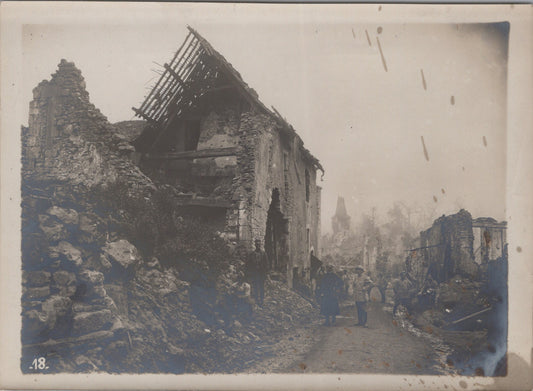 grande photo Craonnelle aout 17 Chemin des Dames 1914-18 17x12 cm