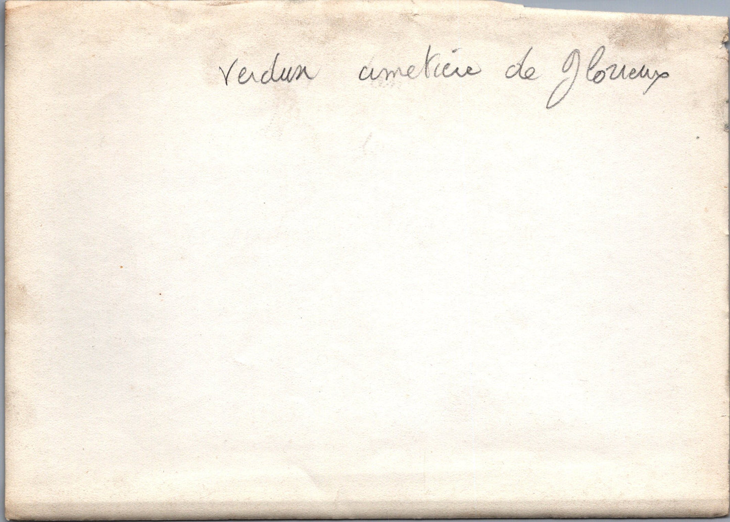 grande photo Verdun cimetière provisoire de Glorieux 1914-18 17x12 cm