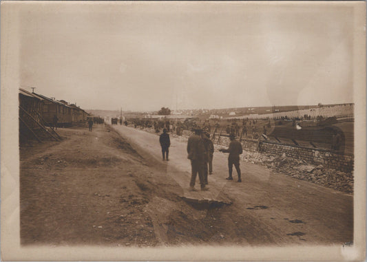 grande photo grand camp américain non situé 1914-18 17x12 cm