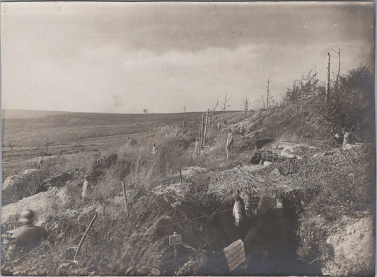 grande photo boyau des Flandres Novembre 1917 Chemin des Dames 1914-18 17x12 cm