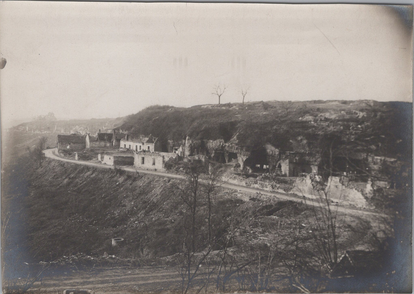 grande photo Heurtebise novembre 1917Chemin des Dames 1914-18 17x12 cm