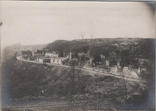 grande photo Heurtebise novembre 1917Chemin des Dames 1914-18 17x12 cm