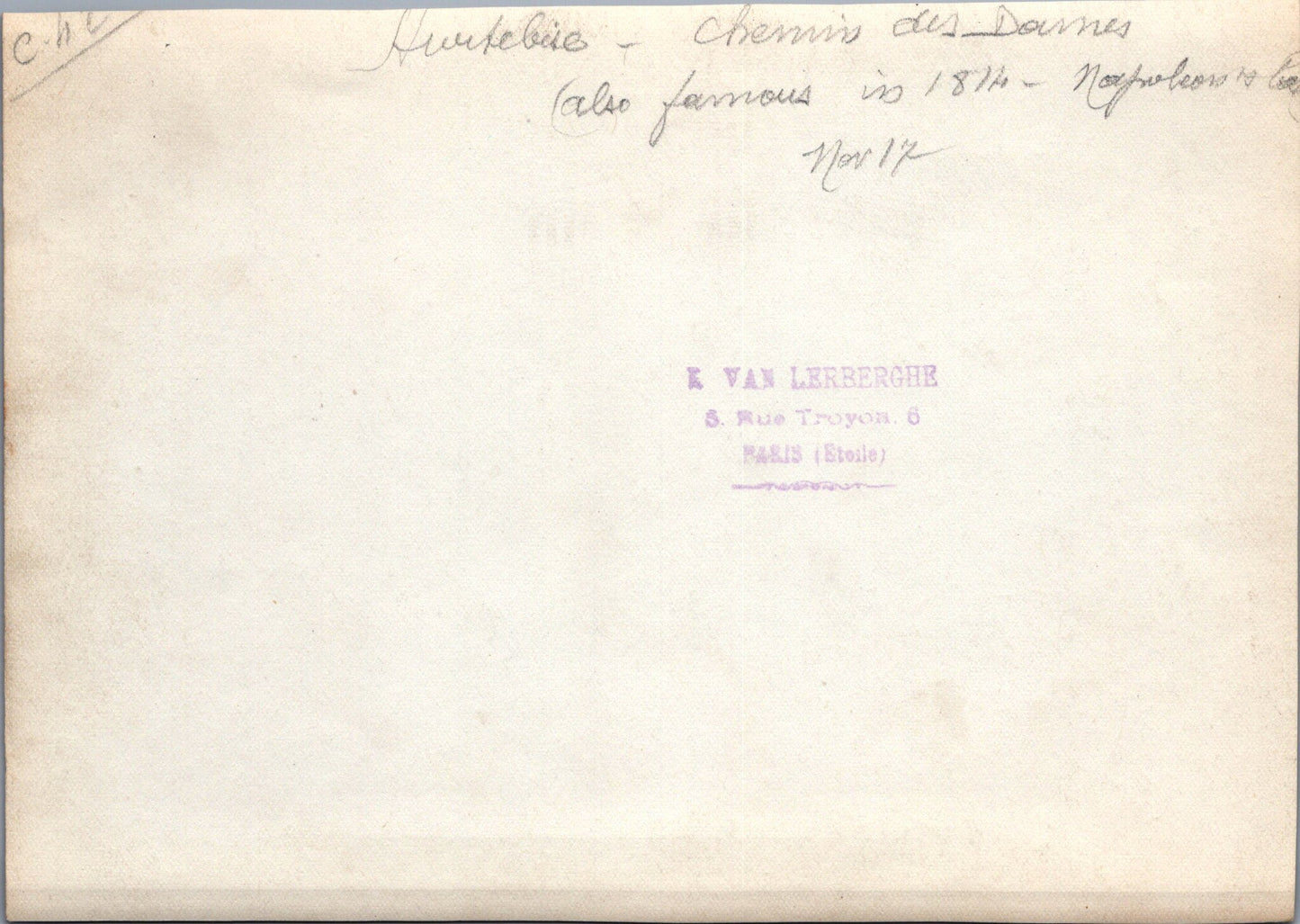 grande photo Heurtebise novembre 1917Chemin des Dames 1914-18 17x12 cm