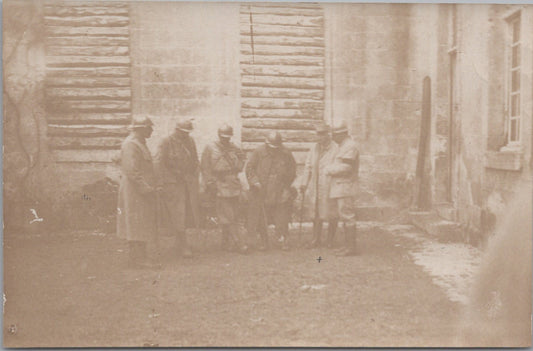 photo général Gallet et officiers 1914-1918 12 x 8 cm