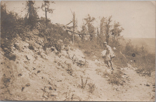 photo chemin des Dames ferme de Froidmont 1914-1918 11,5 x 8,5 cm