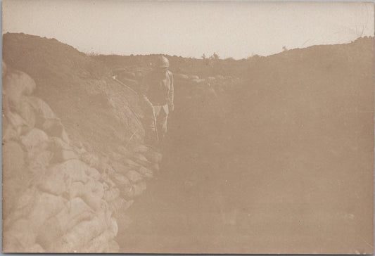 photo chemin des Dames tranchée de 1° ligne 1914-1918 11,5 x 8,5 cm