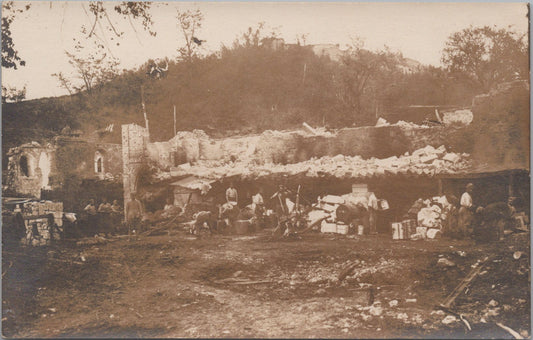 carte photo abri à Ostel chemin des Dames 1914-18