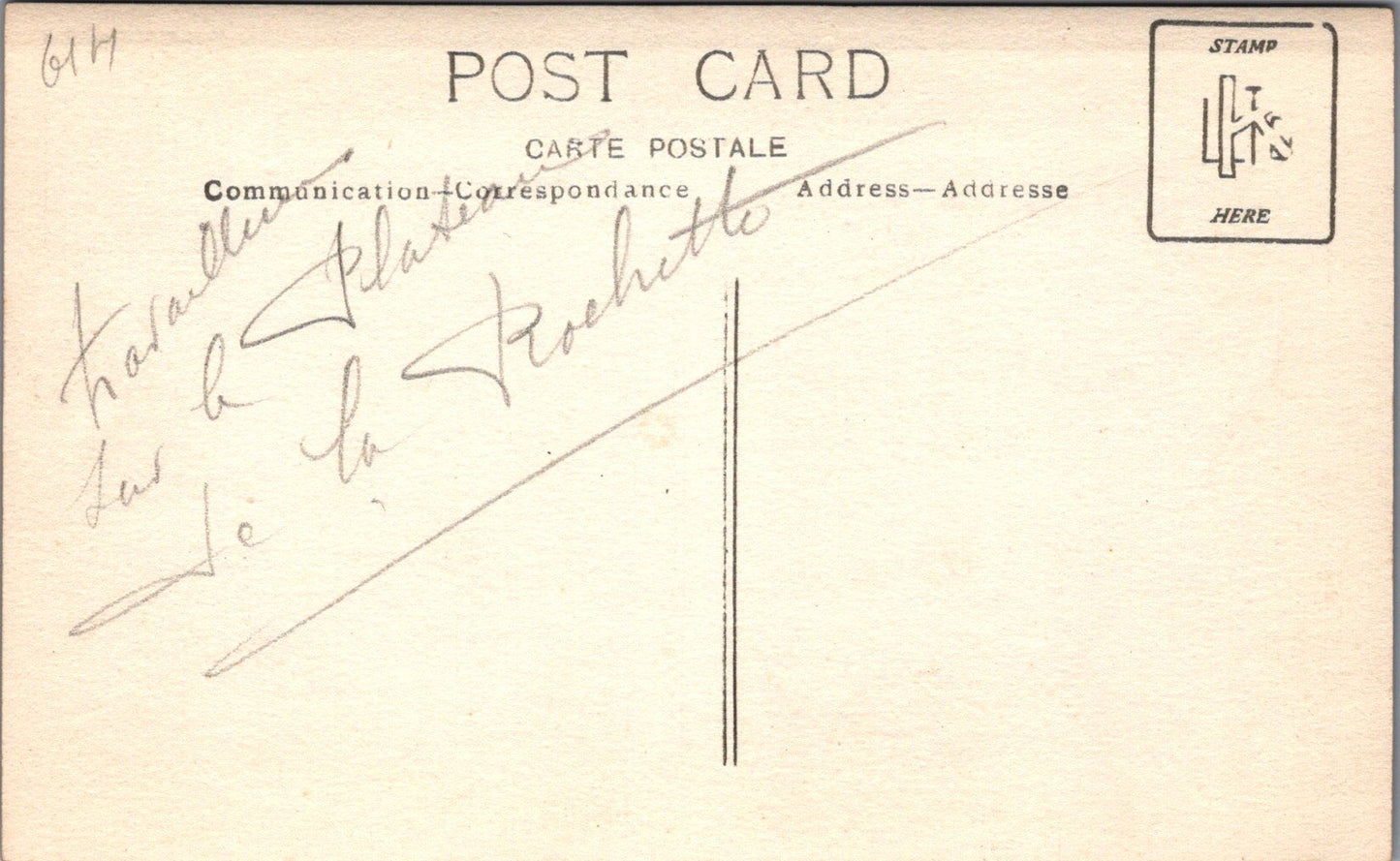 carte photo travailleurs plateau de la Rochette près de Leyr Meurthe et Moselle 1914-1918