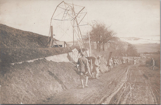 carte photo plateau de la Rochette près de Leyr Meurthe et Moselle 1914-1918