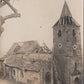 carte photo église d'Amance détruite Meurthe et Moselle  1914-1918