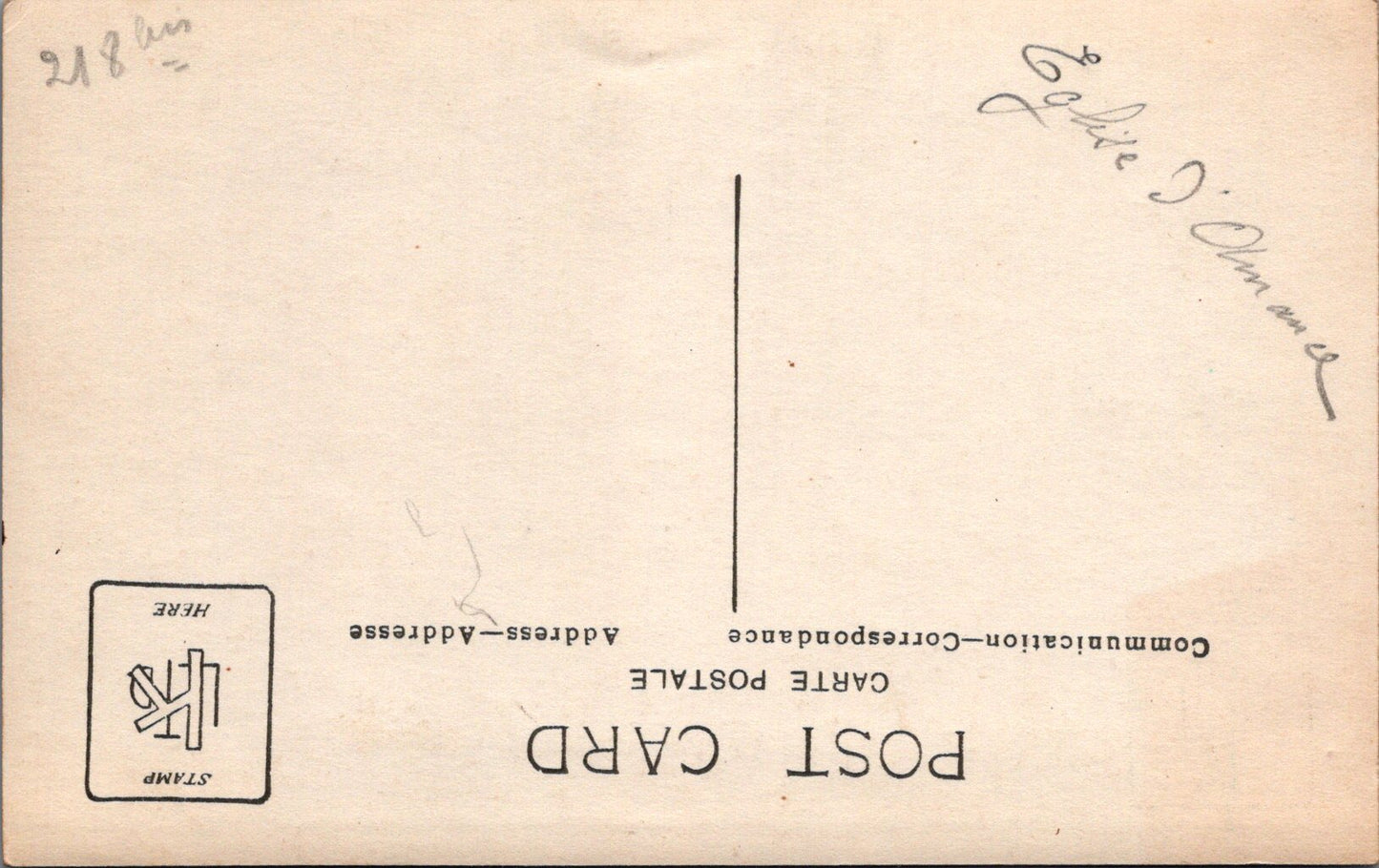 carte photo église d'Amance détruite Meurthe et Moselle  1914-1918