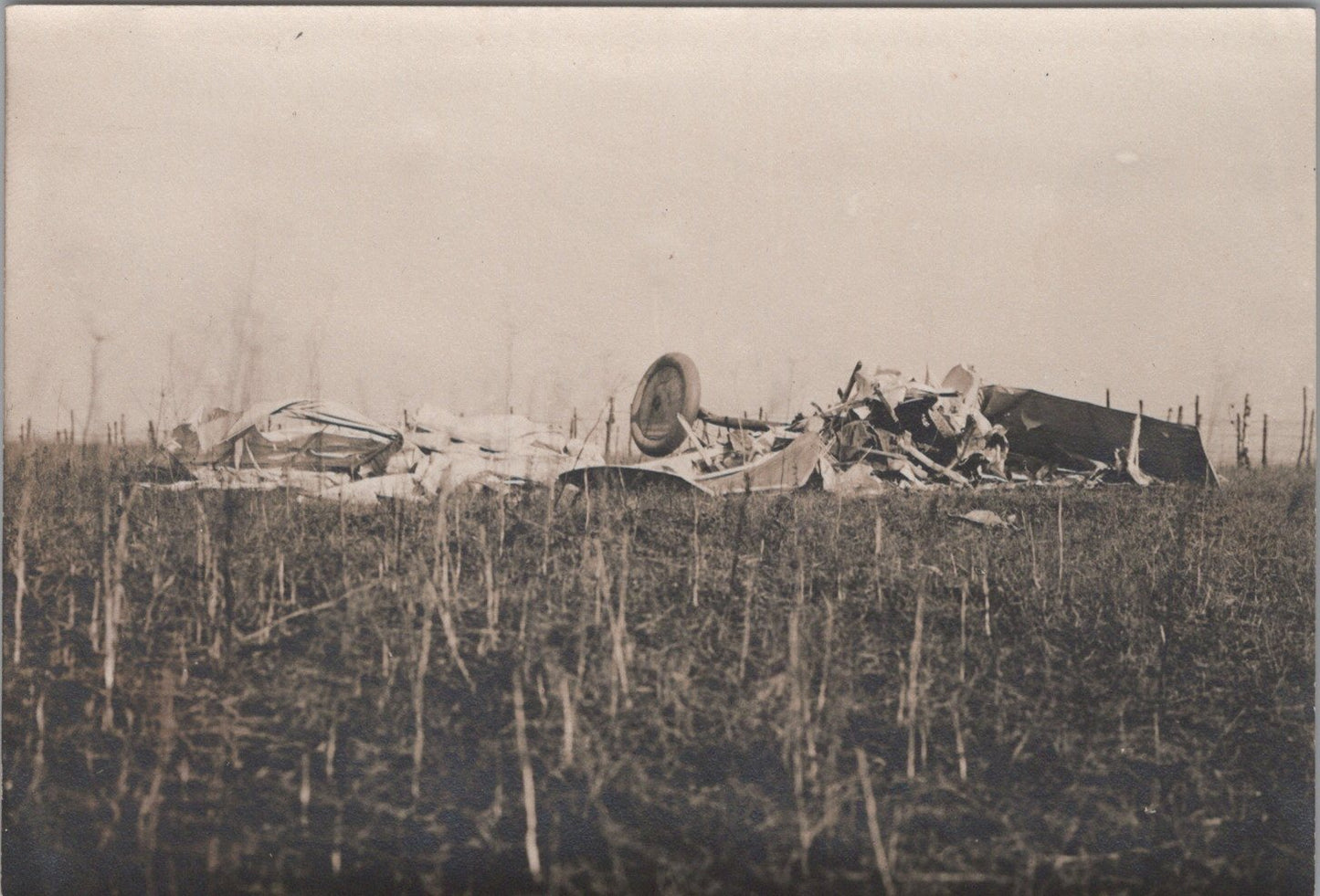 photo avion allemand abattu côte de Bures Meurthe et Moselle 21 févier 1916 12x8 cm