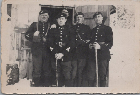 photo de douaniers en armes 1939-40 9x6 cm